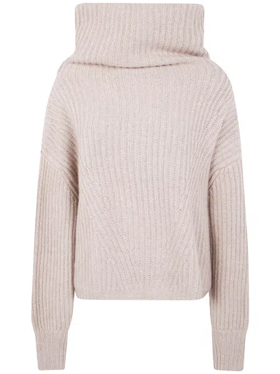 Kujten "yumi" Turtle Neck Sweater In Neutral