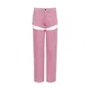 Kukhareva London Pink / Purple Elite Jeans - Pink & Purple In Pink/purple