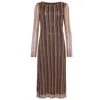 Kukhareva London Women's Alexis Lurex Knit Midi Dress