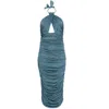 Kukhareva London Women's Blue Regina Dress -teal In Blue