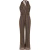 Kukhareva London Women's Brown / Neutrals Aviva Jumpsuit - Mulberry In Brown