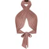Kukhareva London Women's Pink / Purple Cassidy Top - Pink Stripe In Pink/purple