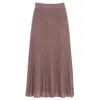 Kukhareva London Women's Pink / Purple Mercy Pleated Skirt - Violet In Pink/purple