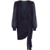Kukhareva London Women's Pink / Purple Silvia Lurex Dress - Deep Purple In Pink/purple