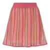 Kukhareva London Women's Red Storm Lurex Mini Skirt - Watermelon In Red