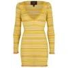 Kukhareva London Women's Yellow / Orange Mila Dress In Sunshine Yellow Ribbed Knit Midi Dress