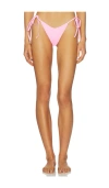 Kulani Kinis Bind Dipped Cheeky Bikini Bottom In Multi