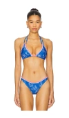 Kulani Kinis Braided Crochet Halter Bikini Top