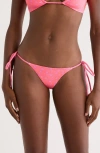Kulani Kinis Braided Side Tie Bikini Bottoms In Pink