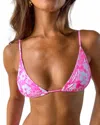 Kulani Kinis Bralette Bikini Top In Island Blush In Pink