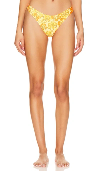 Kulani Kinis Brazilian Bikini Bottom In Tangerine Dreams