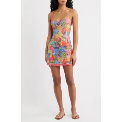 Kulani Kinis Cherry Spritz Sequin Minidress In Multi