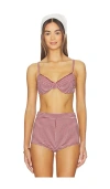 Kulani Kinis Decorative Ditzy Underwire Bikini Top In Multi
