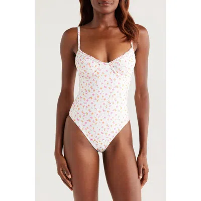 Kulani Kinis Double Ruffle Underwire One-piece In Pink