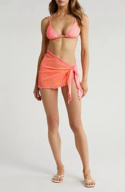 Kulani Kinis Floral Mesh Cover-up Sarong