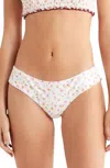 Kulani Kinis Frill Thong Bikini Bottom In Rosie Posie In Multi