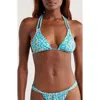Kulani Kinis Halter Bikini Top In Blue