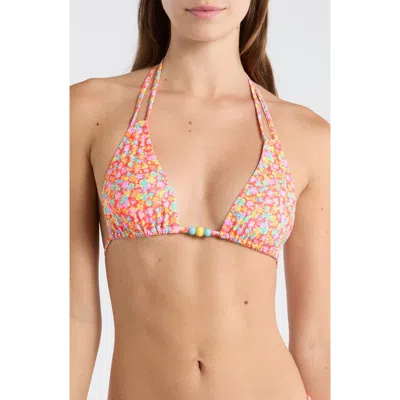 Kulani Kinis Halter Bikini Top In Multi