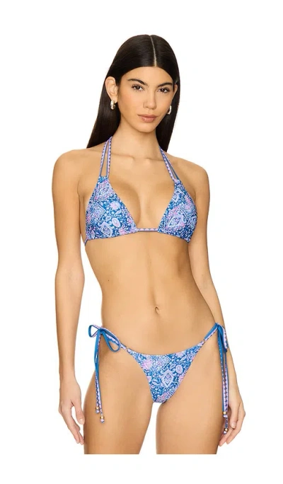 Kulani Kinis Halter Bralette In Lilac Moon