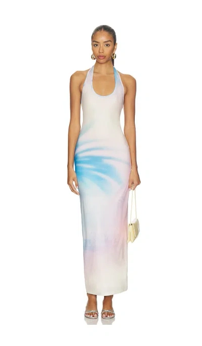 Kulani Kinis Halter Maxi Dress In White