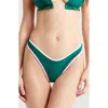 Kulani Kinis High Cut Thong Bikini Bottoms In Siren Song