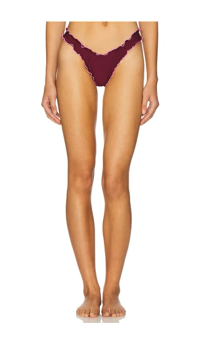 Kulani Kinis Lettuce Edge Thong Bikini Bottom