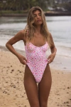 Kulani Kinis Lusca White Ditsy Floral Underwire One-piece Swimsuit
