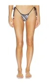 Kulani Kinis Micro Thong Tie Side Bikini Bottom In Multi