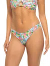 Kulani Kinis Minimal Full Bikini Bottom In Mermaid Garden In Multi