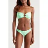 Kulani Kinis Strapless Bandeau Bikini Top In Apple Blossom