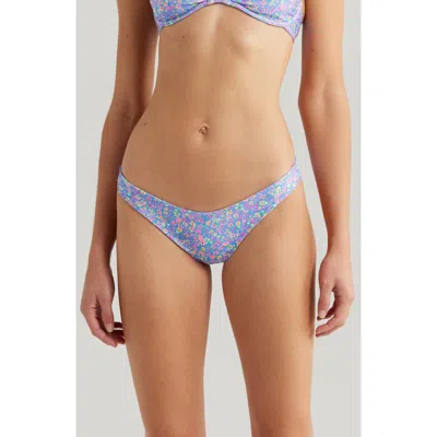 Kulani Kinis Minimalist Bikini Bottoms In Bubblegum Blossom