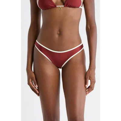 Kulani Kinis Modest Bind Bikini Bottoms In Brown