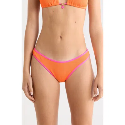 Kulani Kinis Modest Bind Bikini Bottoms In Orange