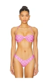 Kulani Kinis Retro Balconette Bra Bikini Top