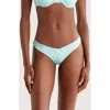 Kulani Kinis Retro Y Thong Bikini Bottoms In Blue