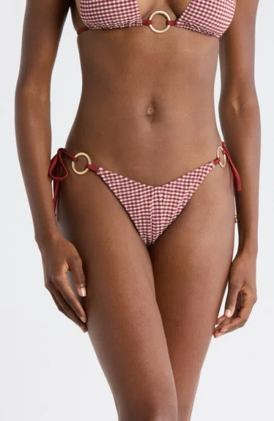 Kulani Kinis Ring Side Tie Bikini Bottoms In Pink
