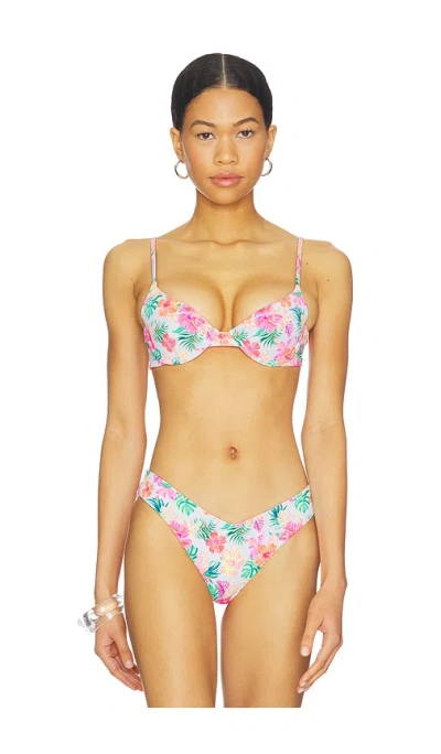 Kulani Kinis Slim Underwire Bikini Top In Multi