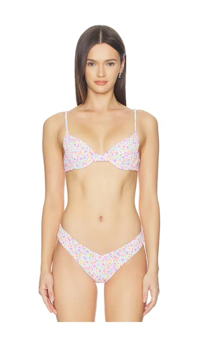 Kulani Kinis Slim Underwire Bikini Top In Pink