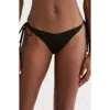 Kulani Kinis Smocked Side Tie Bikini Bottoms In Black