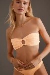 Kulani Kinis Strapless Bandeau Bikini Top In Orange