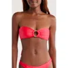 Kulani Kinis Strapless O-ring Bikini Top In Pink