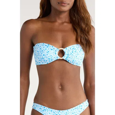 Kulani Kinis Strapless O-ring Bikini Top In Gray