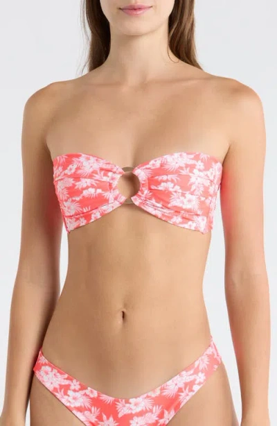 Kulani Kinis Strapless O-ring Bikini Top In Pink