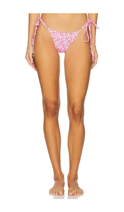 Kulani Kinis Thong Side Tie Bikini Bottom In Lovebug