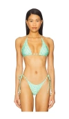 Kulani Kinis Trio Ring Triangle Bikini Top