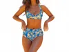 Kulani Kinis Tropez Tides Bind Cheeky Swim Short In Multi In Multi