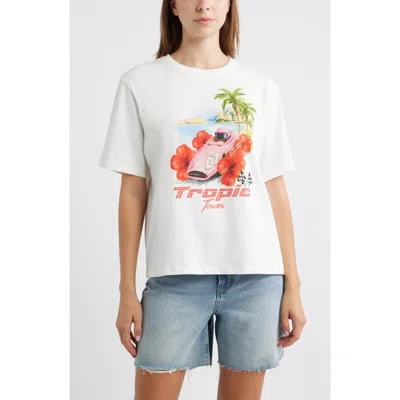 Kulani Kinis Tropic Tours Graphic T-shirt In White