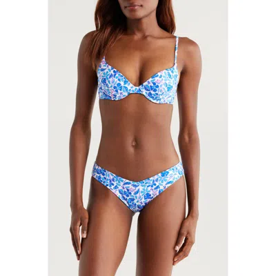 Kulani Kinis Underwire Triangle Bikini Top In Ocean Colada