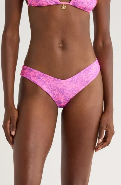 Kulani Kinis V-cut Bikini Bottoms In Pink