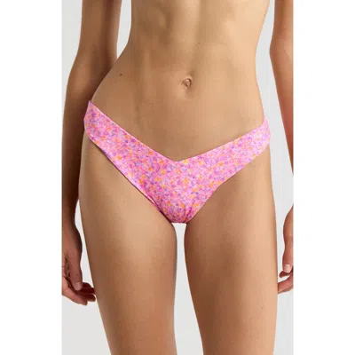 Kulani Kinis V-cut Bikini Bottoms In Pink